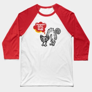 Dirty cat Baseball T-Shirt